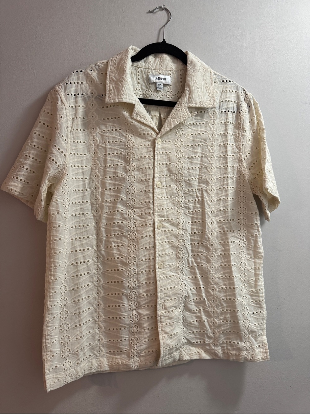 Jason Wu Cream Button Up Sz M